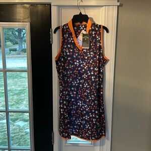 NWT/ Callaway Golf Dress, Size M, Blue & Orange
